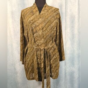 Vintage Victoria’s Secret Sheer Reptile Print Kimono One Size
